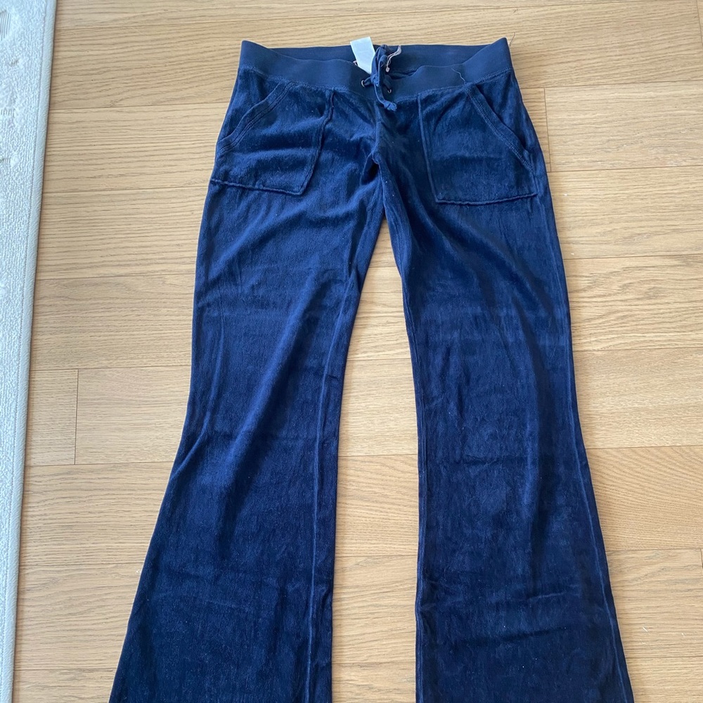 Juicy couture navy velour sweatpants